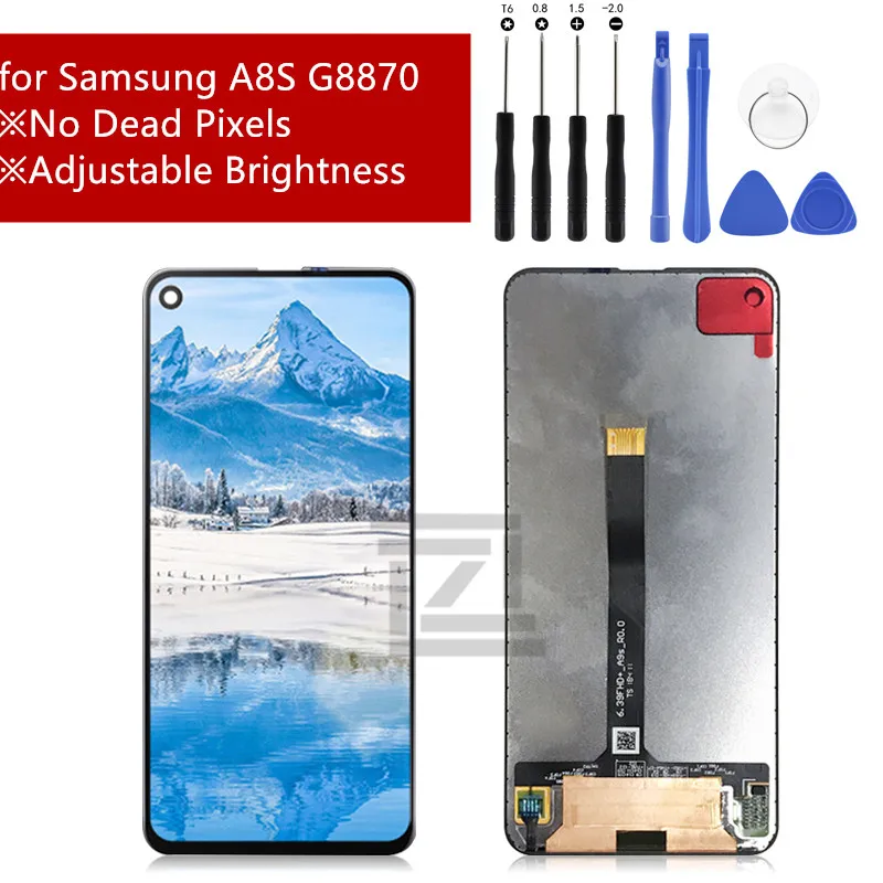 Для SAMSUNG Galaxy A8S G8870 SM G887FZ ЖК дисплей кодирующий преобразователь сенсорного экрана