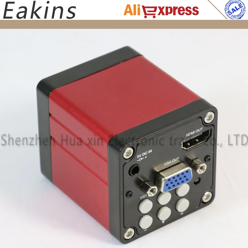 Промышленный микроскоп 13 МП 1/3 дюйма CMOS HDMI VGA выходы 60F/S 720P + 10x ~ 180X регулируемое