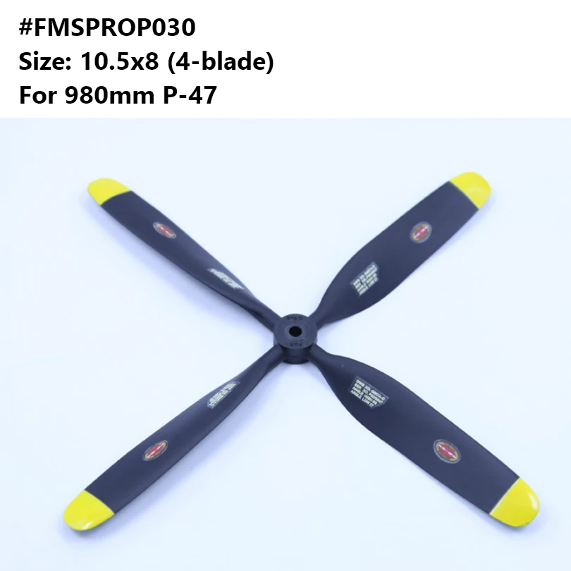 FMS 980 мм 0 98 м Razorback Propeller 10 5*8 дюймов 4 лезвия FMSPROP030 RC модель самолета Хобби Самолет