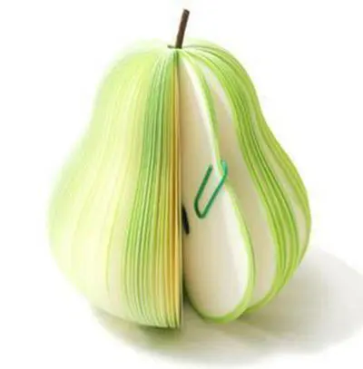 pears 1 х фрукты эффект запоминания формы бумага для выпечки Липкие заметки блокнот для заметок Детские Канцелярские принадлежности papeleria материал Эсколар школьные принадлежности - Цвет: pears