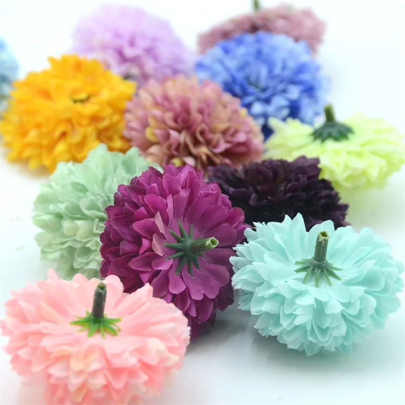 10 шт. искусственные цветочные гортензии 5 см|silk carnations|flower wreathflower head |