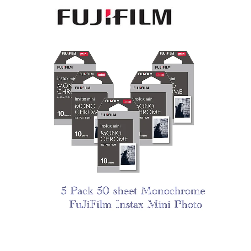 Монохромная пленка Fujifilm Instax Mini Fuji для Polaroid 8 7s 7 10 20 30 50 s 50i 90 25 dw фотобумага