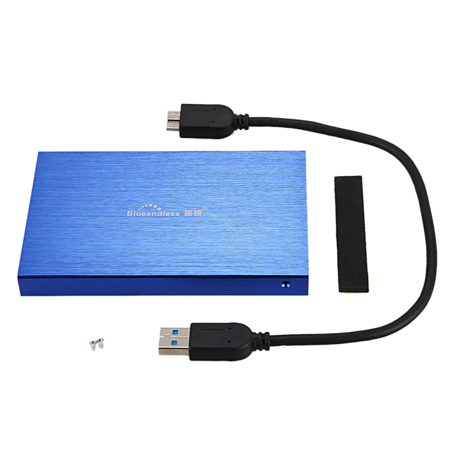 Чехол для док-станции Blueendless Hdd 2,5 дюймов Sata Hdd Usb 3,0 Корпус для жесткого диска из алюминиевого сплава для ноутбука Caddy B