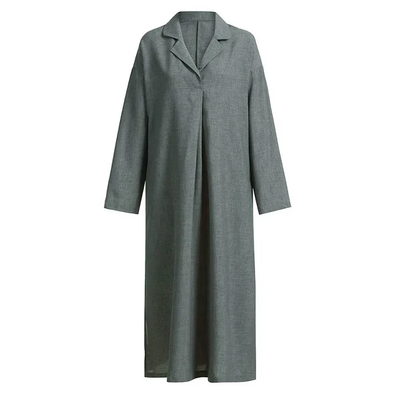 Women's Long Sleeve Dress Loose Large Size Shirt | Женская одежда