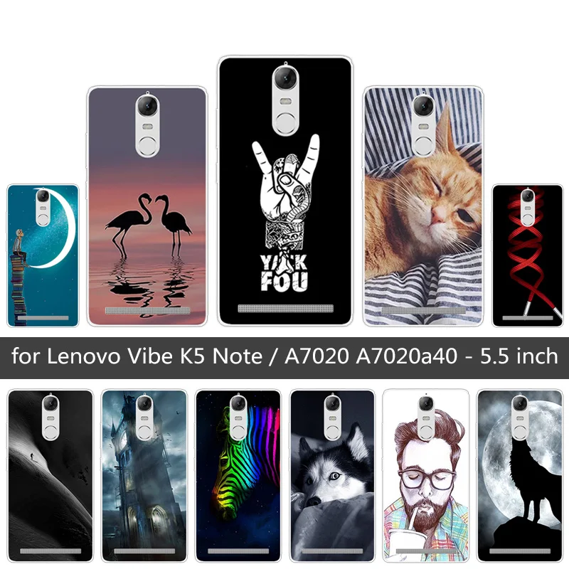 Мягкий чехол из ТПУ Для Lenovo Vibe K5 Note чехлы для телефонов A7020 A7020a40 Прозрачная