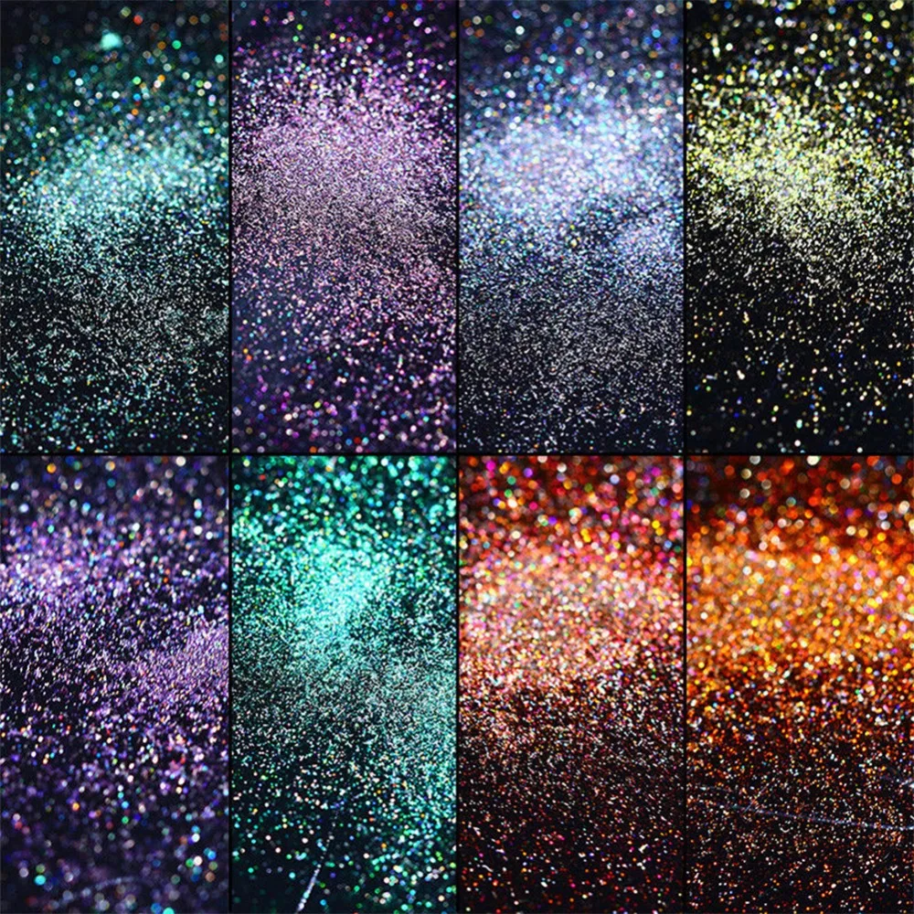 Зеркало «Павлин» голографический лазер хамелеон ногтей порошок маникюр Дизайн ногтей украшение хромированный пигмент с блестками 12 цветов#254439