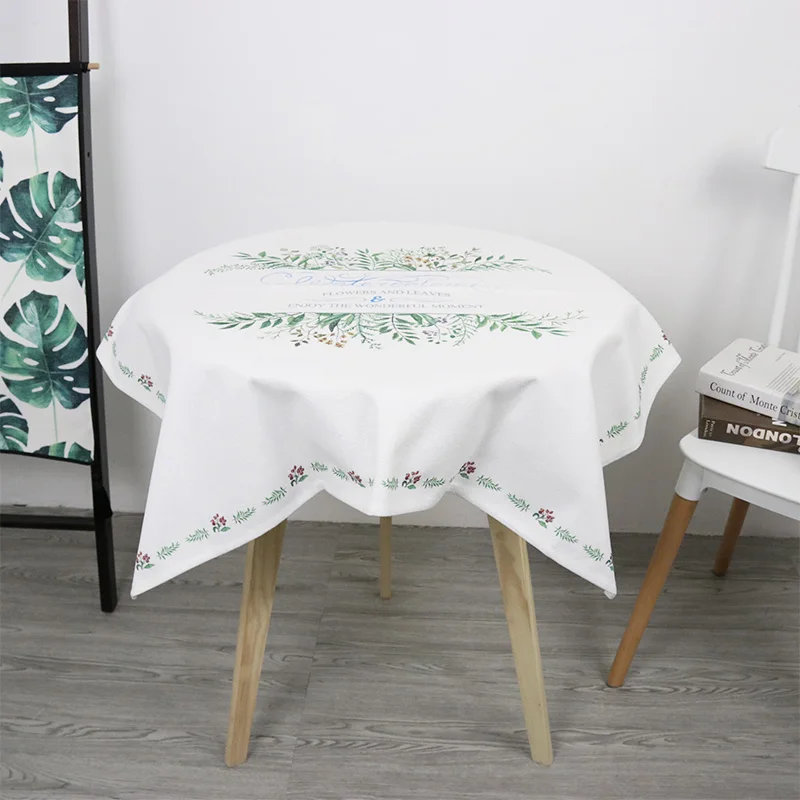 Водостойкая скатерть для свадебной вечеринки Декоративная стол с квадратной