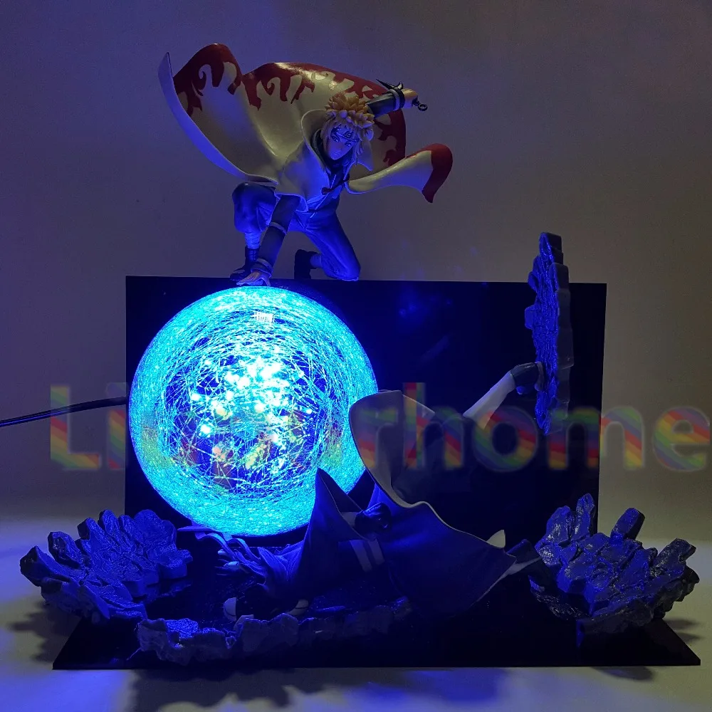 Героя аниме Наруто Минато VS Obito Rasengan светодиодный светильник сцена героя