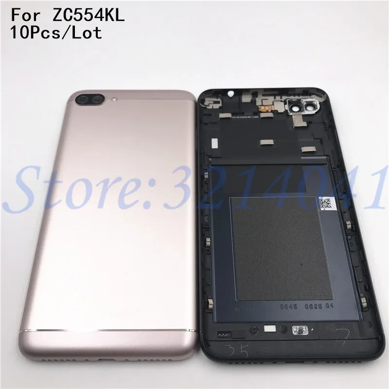 

10Pcs Metal Battery Door Back Case Housing Door Battery Back Cover For Asus Zenfone 4 Max ZC554KL back Case housing With Logo
