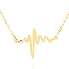 Simsimi Брендовое Золотое мини ожерелье с сердечком, женская подвеска из нержавеющей стали, оригинальные модные ожерелья для свадьбы, Подарочная бижутерия