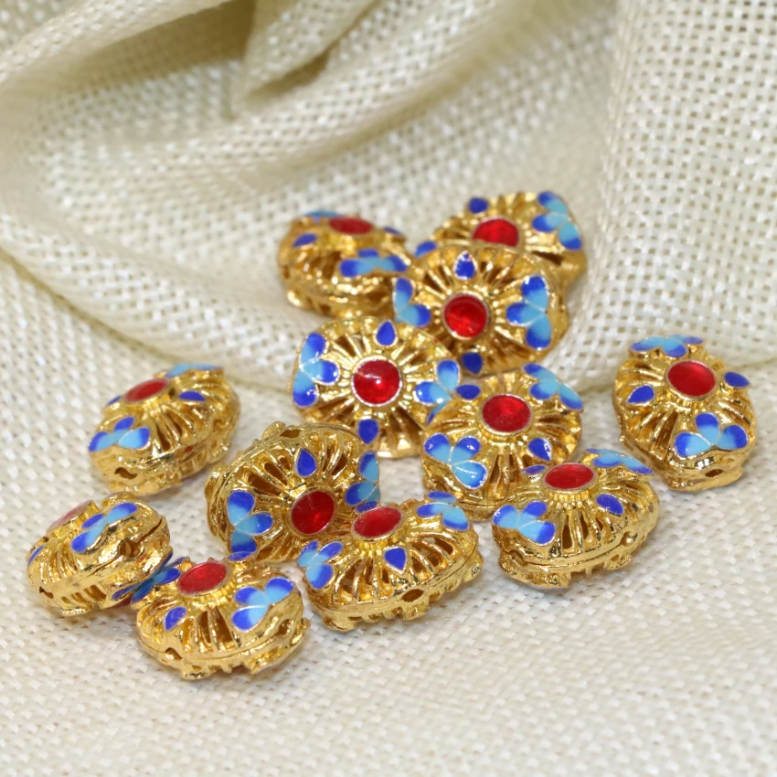 5 шт. аксессуары в античном стиле прямоугольные полазоне эмалированные