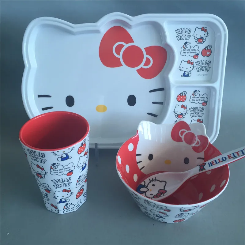 Мультяшная меламиновая детская посуда 4 шт./компл. тарелка для детской посуды