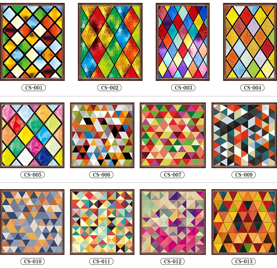 Custom No Glue Electrostatic Scrubs Translucent Church Stained Glass Windows and Doors Wardrobe Furniture Foil Stickers 80x125cm