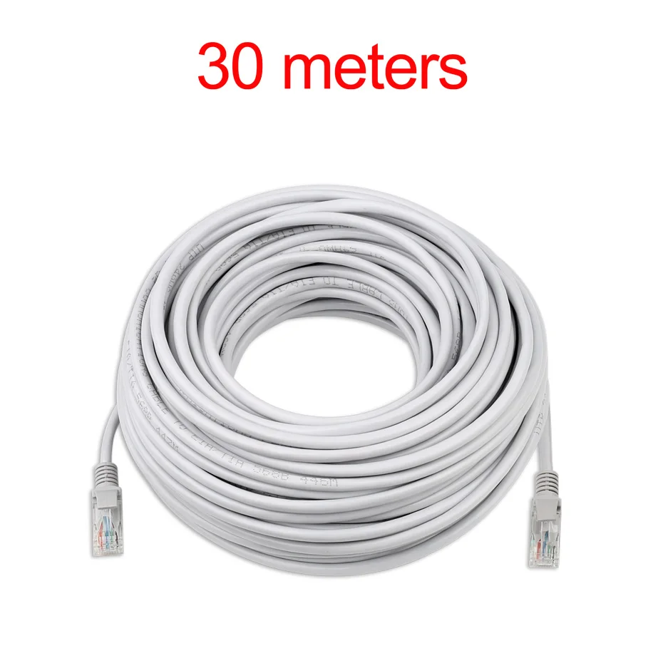 

Waterproof 10M 15M 20M 30M 50M CAT5E Ethernet Network Cable RJ45 Patch LAN cable For Network IP Camera Internet POE Camera Kit