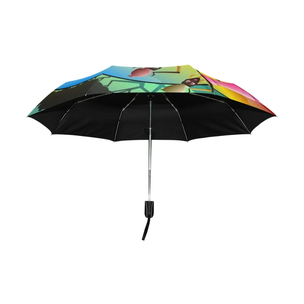 Женский Зонт от дождя полностью автоматический складной фарфоровый с защитой УФ