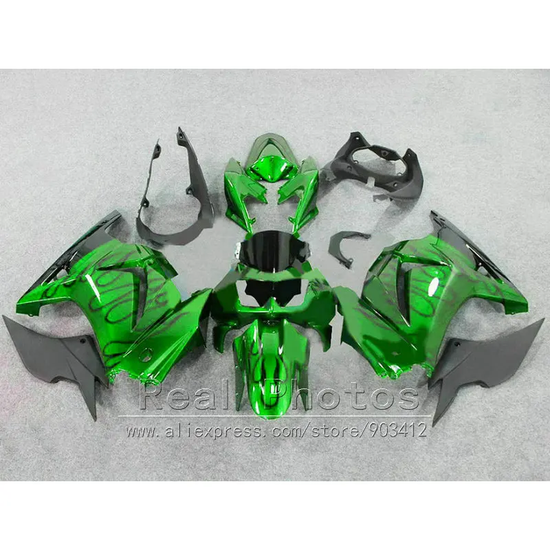 Комплект обтекателей из АБС-пластика для мотоцикла Kawasaki Ninja250 2008 2009 2014 EX250 08-14 ZX250R