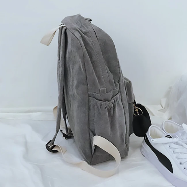 2019 женский рюкзак Новый вельветовый Повседневный Универсальный наплечный