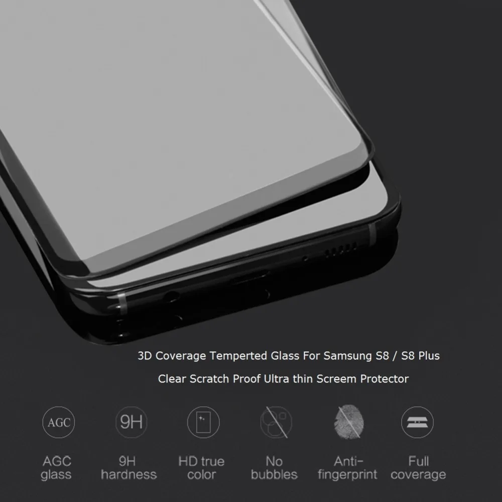 Clear царапинам ультра тонкий закаленное Стекло Плёнки для Samsung Galaxy S8 плюс полное