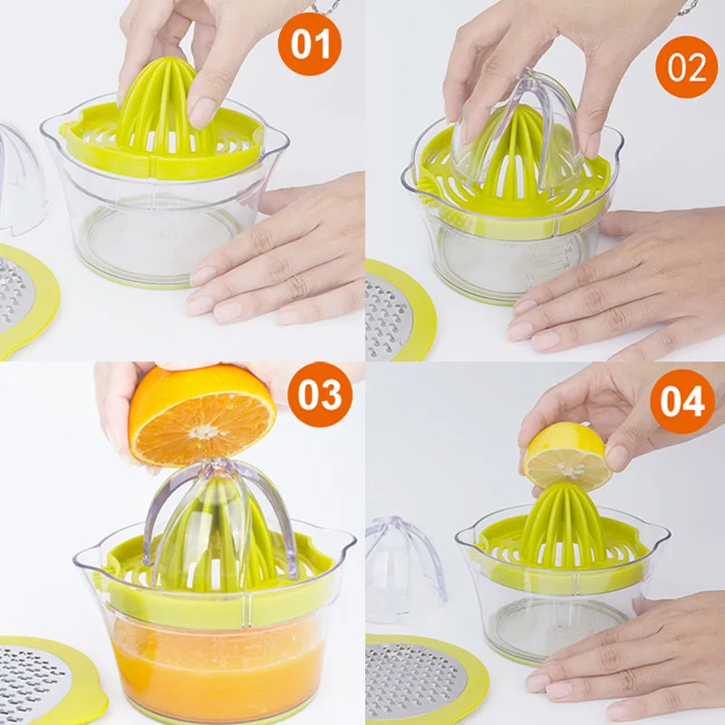 Lemon Orange Juicer Manual Hand Squeezer with Built-in Transparent Measuring Cup for Kitchen XB 66 | Дом и сад