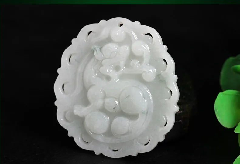 Жадеит нефрит товары волнистый цветок выдолбленная Фортуна для защиты от удачи