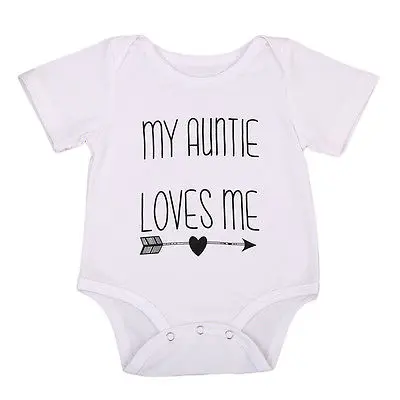 Боди с надписью My autie Love Me для маленьких мальчиков и девочек комбинезон короткими