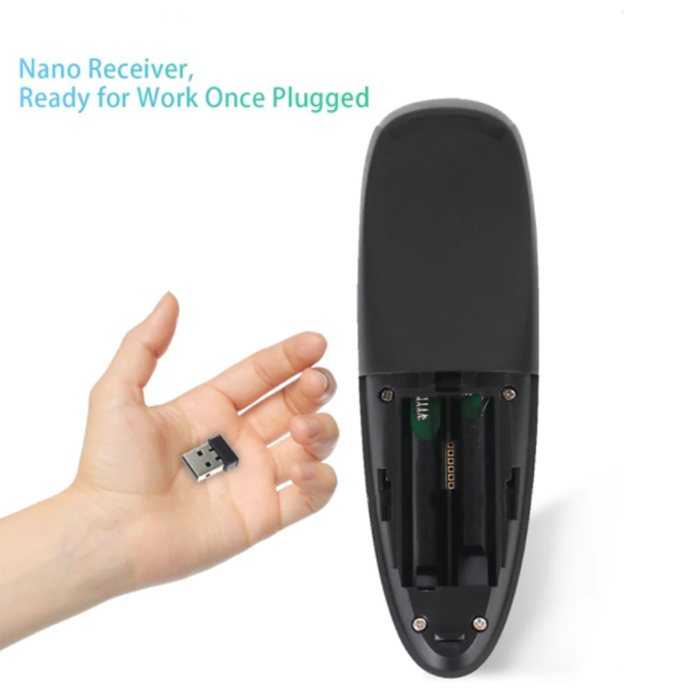 G10 голосового Air Mouse2.4GHz Беспроводной 6-осевым гироскопом микрофон ИК-пульт дистанционного управления Управление для ТВ Android ТВ коробка ПК Универсальный пульт дистанционного управления Управление