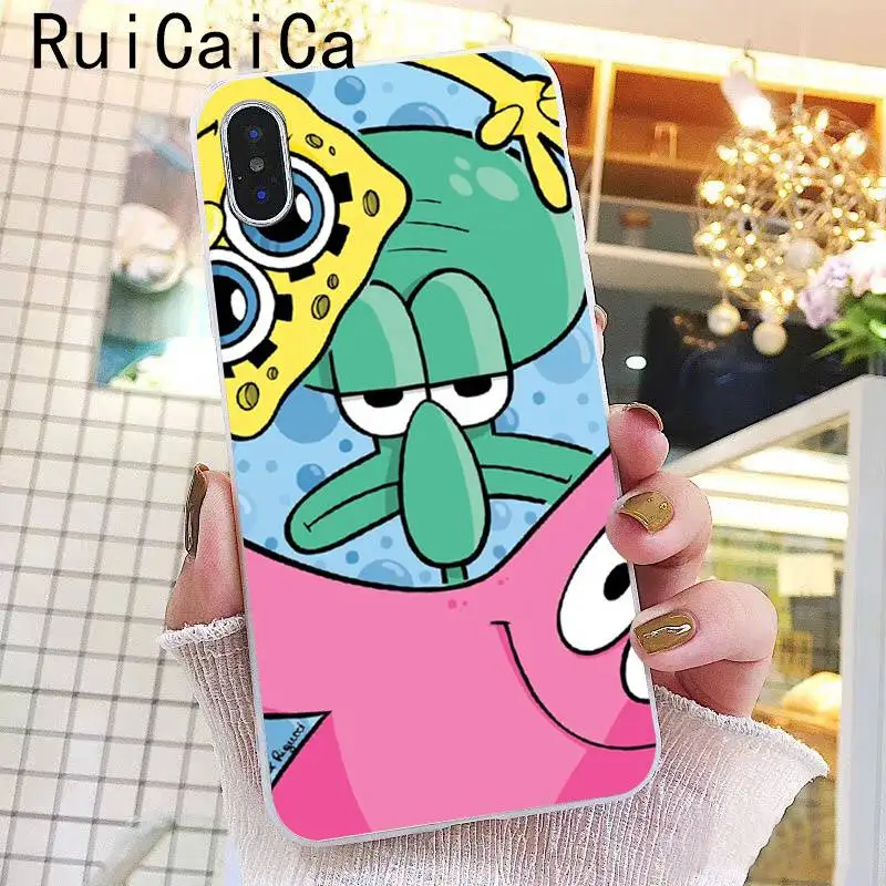 Ruicaica милый детский ТПУ чехол для телефона, чехол для iPhone 5 5Sx 6 7 7plus 8 8Plus X XS MAX XR Fundas Capa