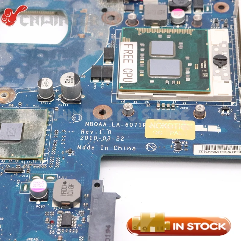 NOKOTION K000104150 NBQAA LA-6071P для Toshiba Satellite M600 M645 серия материнская плата ноутбука HM55 DDR3 HD GMA