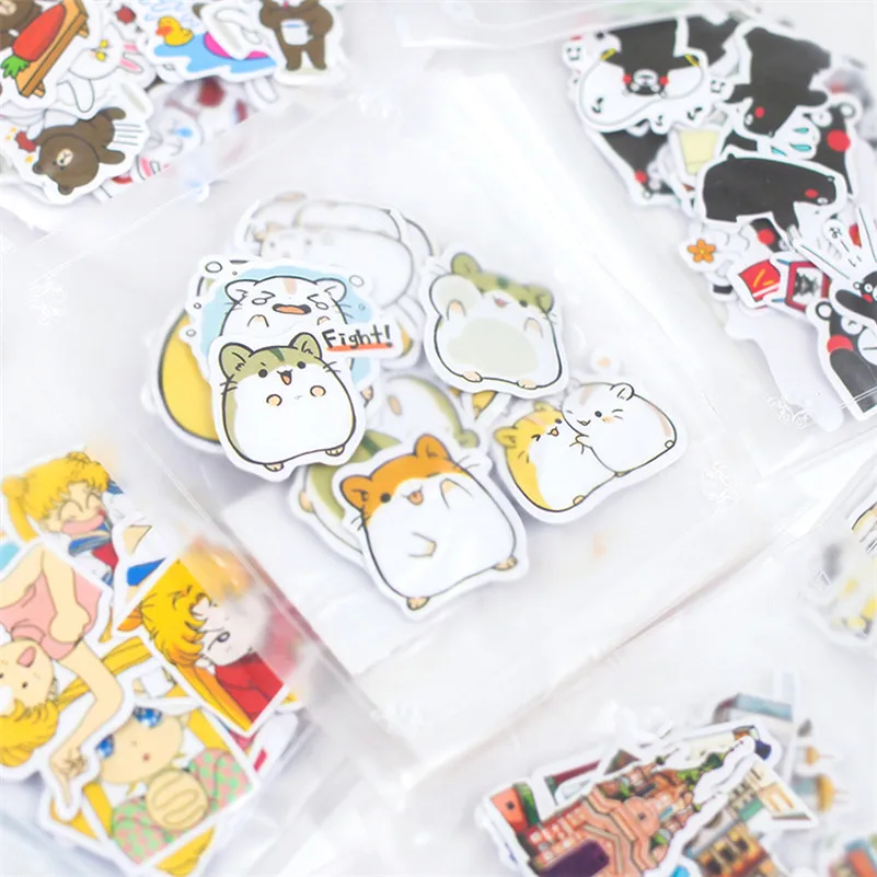 1 шт. Kawaii канцелярские наклейки прекрасный рисунок хомяка Скрапбукинг отправлено школа планирования офиса бумага для заметок
