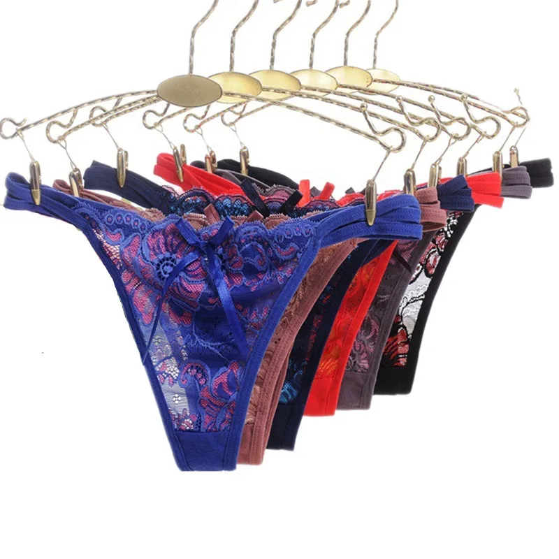 

New G-String Cotton Sexy Women Underwear Seamless Low Rise Sexy Lace Panties Thongs Hot Sale