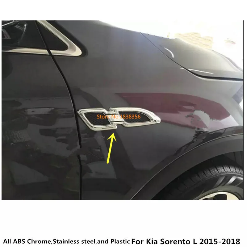 Стайлинг кузова автомобиля палка ABS хром передняя машина боковое крыло