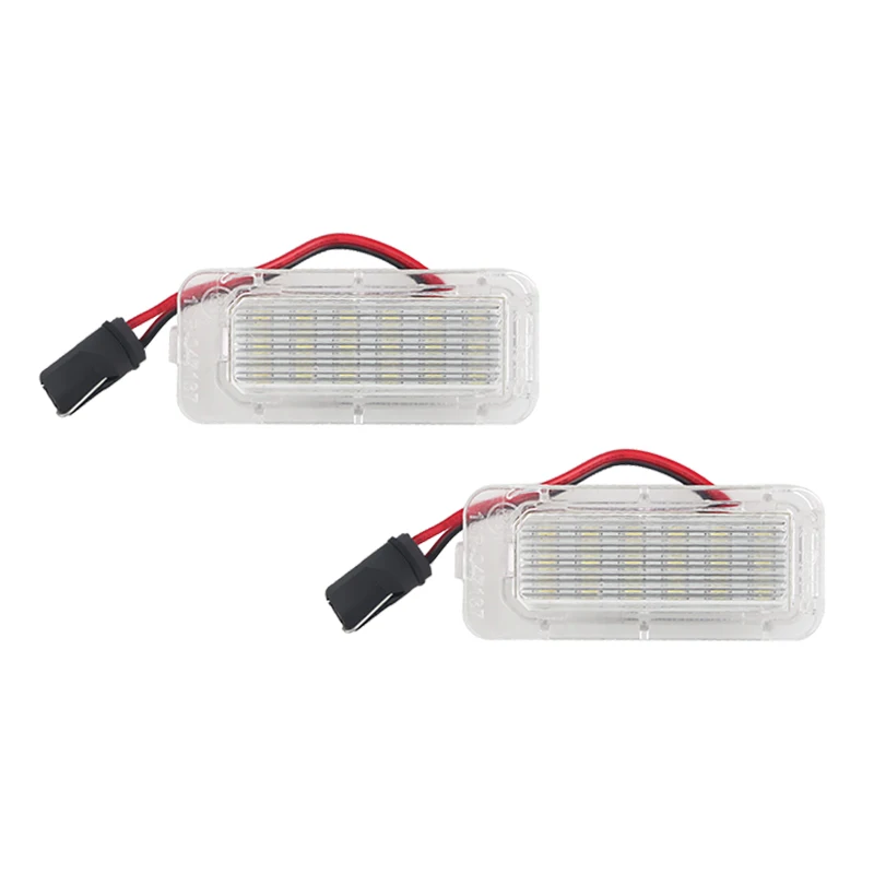 2 шт. ошибок 18LED Подсветка регистрационного номера 12V Canbus белый свет для Ford Focus Fiesta Mondeo MK4 Kuga Galaxy S-max C-max Mk2 DA3