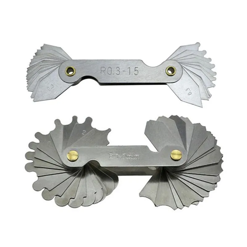 4 шт. выпуклая Дуга из нержавеющей стали|radius gauge|radius measurement toolsgauge measuring tool |