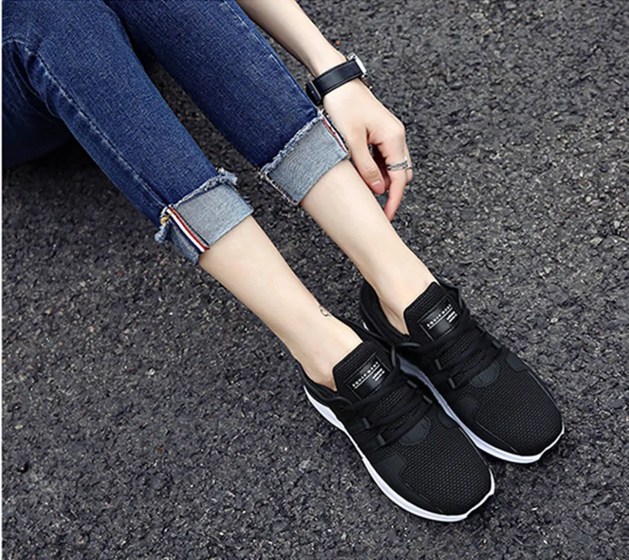 2018 женская обувь для бега прогулочные спортивные легкая дышащая туфли уличная на