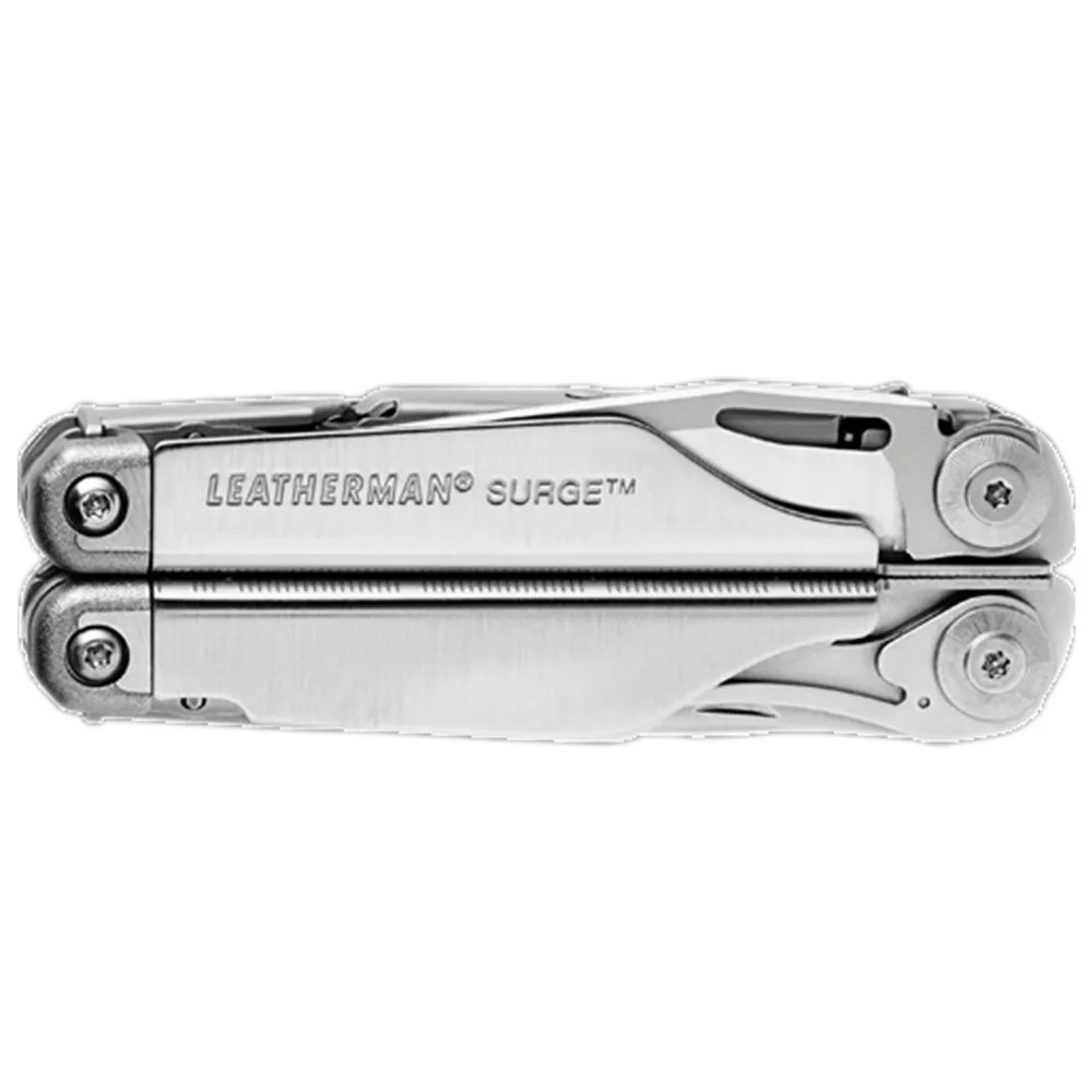 Мультитул LEATHERMAN-Surge Heavy Duty с высококачественными сменными кусачками и пружинными ножницами, черный/серебристый с прем