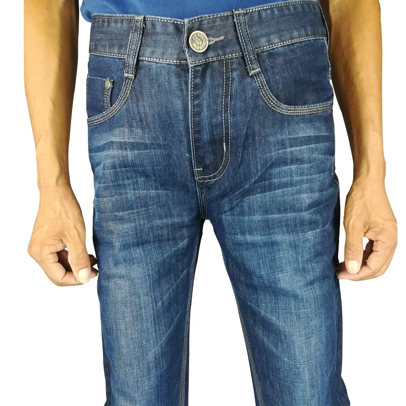 Джинсы мужские джинсовые брюки байкерские классические Модные Повседневные