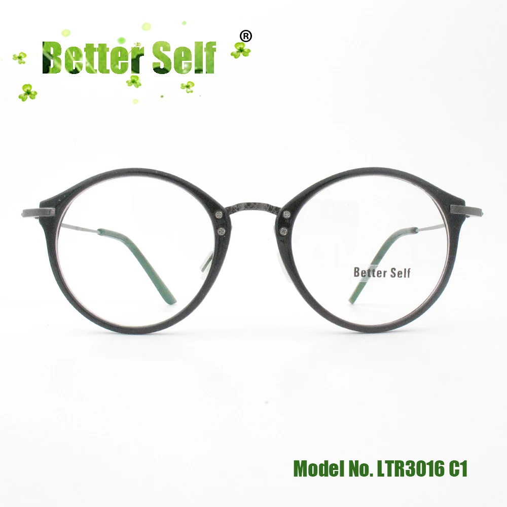 Круглые очки Ретро рамка мужчины могут сделать компьютер Lentes PC Opticos Mujer металлические очки с дужками женщины беттер Селф сток LTR3016