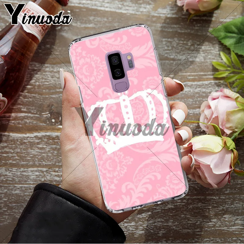 Yinuoda розовый чехол для телефона Samsung S9 plus S5 S6 S6edge S6plus S7 S7edge S8 S8plus | Мобильные