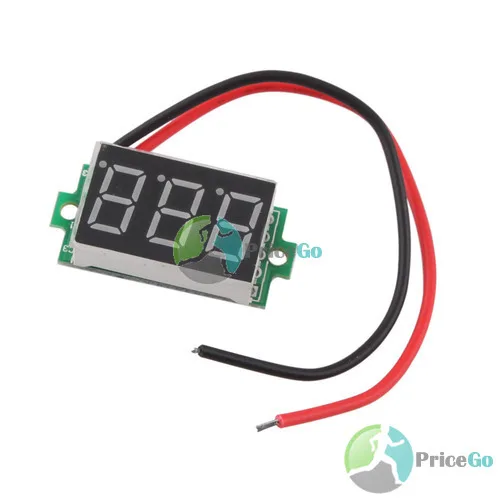 Laurieshop New hot Mini Digital Voltmeter 3.3-30V Red LED Vehicles Motor Voltage Panel Meter Funny | Инструменты