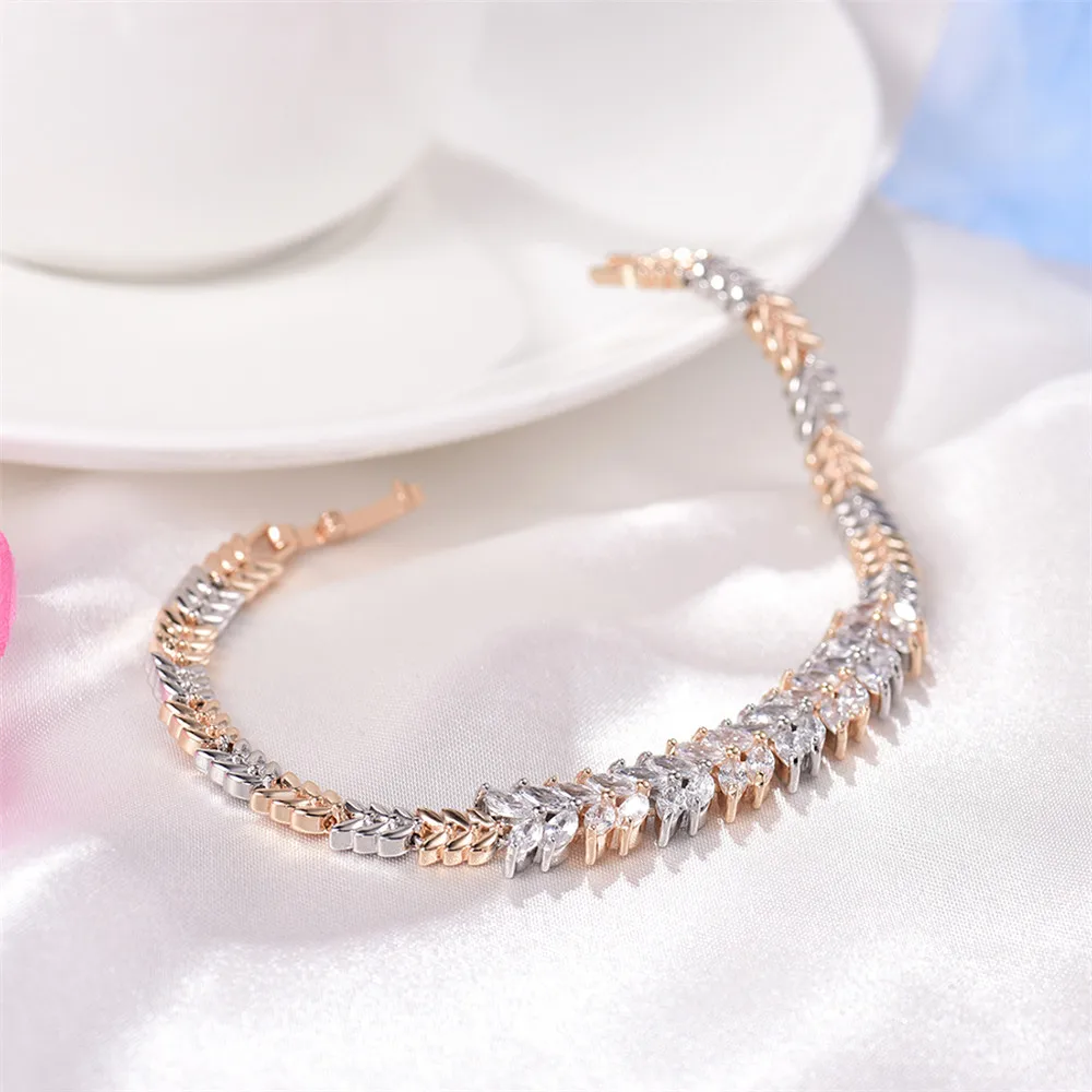 MOLIAM роскошные наборы свадебных ювелирных изделий форма пшеницы элегантный