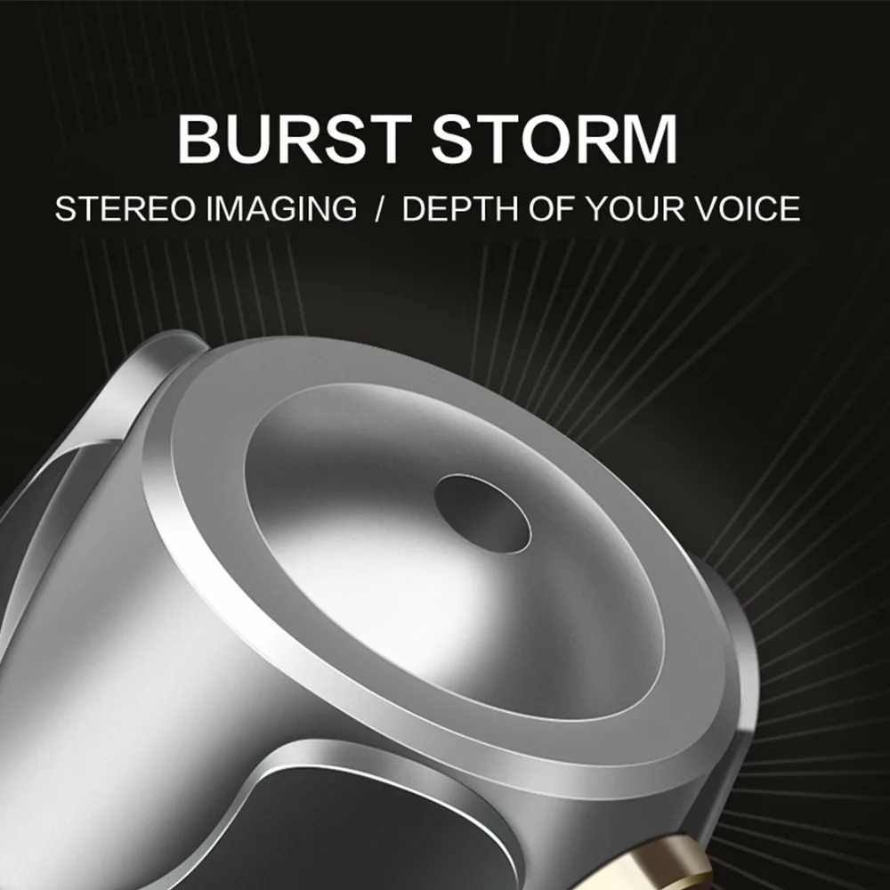 2019 новые наушники QKZ DM4 In Ear с динамическим драйвером и микрофоном, гибридный HIFI наушники с проводным подключением для Dj MP3.