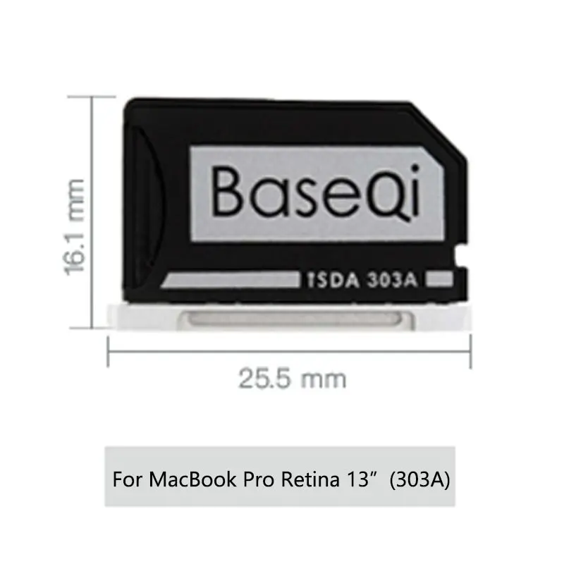 Baseqi Mini Drive металлический Адаптер для карт памяти microSD/TF Macbook Pro Retina 13 дюймов 2012 2013 2014