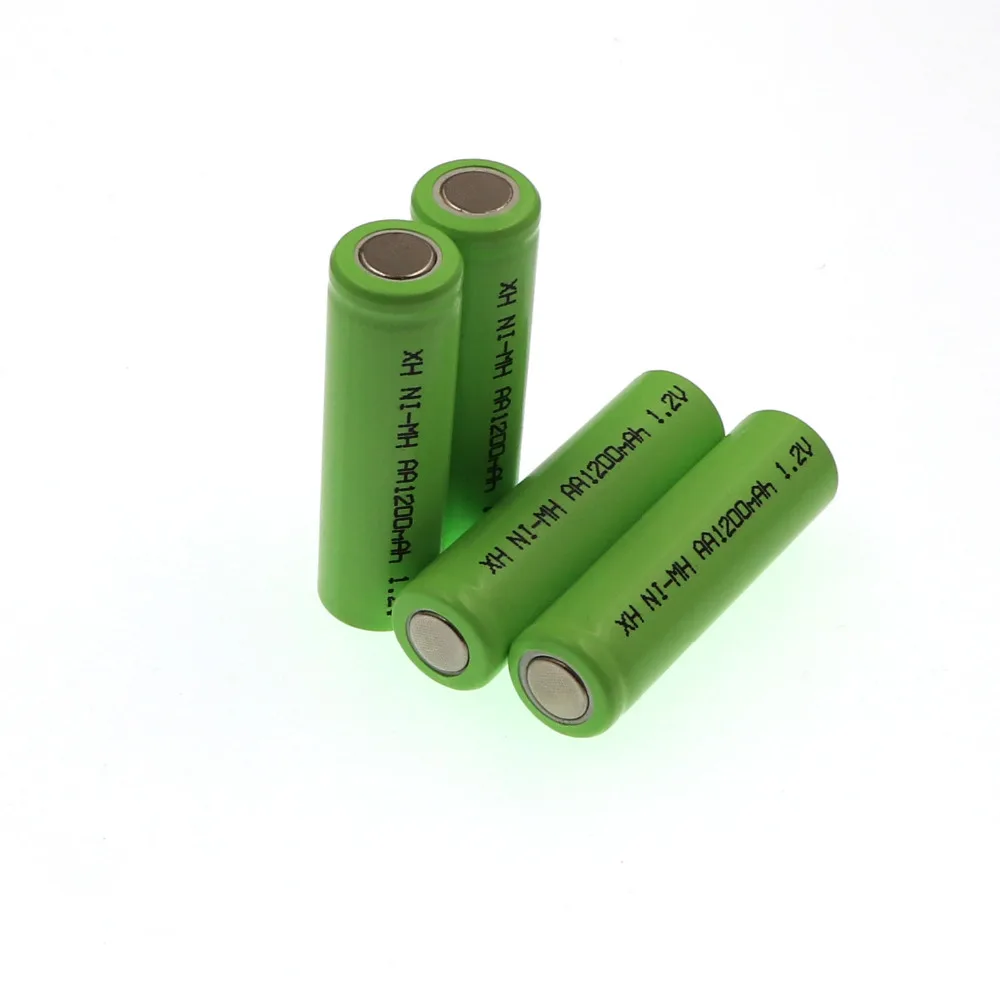 Charger and 4pcs AA1.2V 1200mAh battery NI MH AA Pre-Charged Rechargeable Batteries aa Battery For Toys Camer KTV | Электроника
