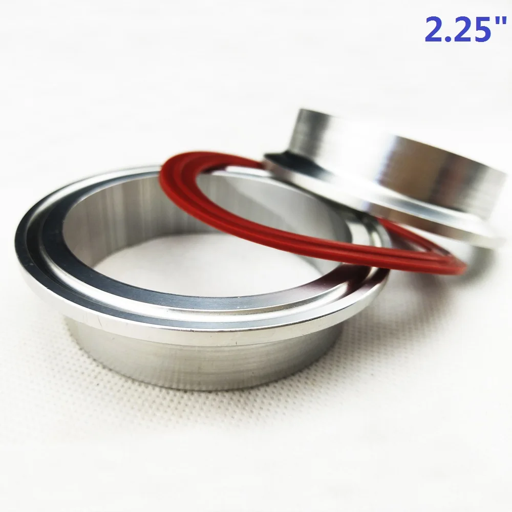 2.25inch 1,5-4,0 дюймов алюминиевый фланец выхлопной трубы автомобиля v группа зажим уплотнительное кольцо уплотнение сплава VBand фланец только фланец - Цвет: 2.25inch