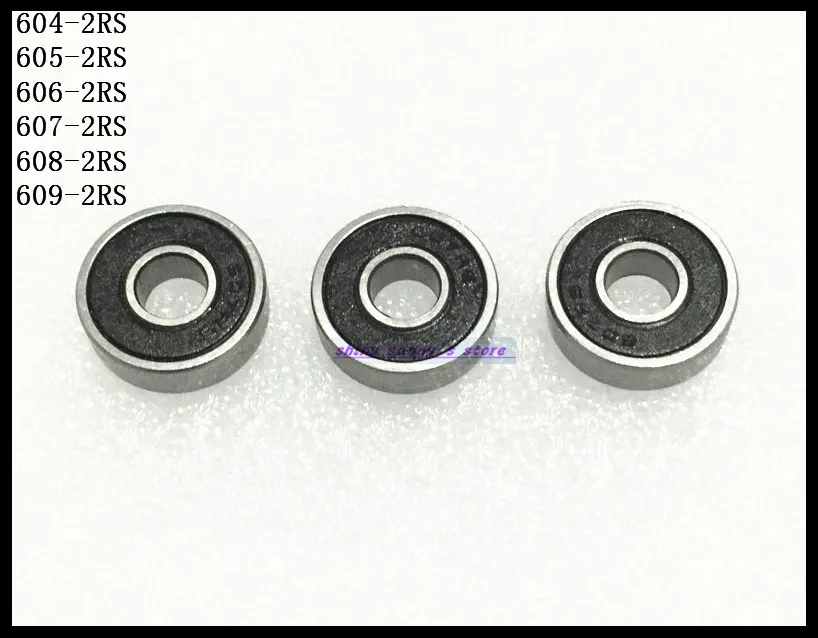 5-10 шт./лот 604-2RS 605-2RS 606-2RS 607-2RS 608-2RS 609-2RS мини шарикоподшипники миниатюрные