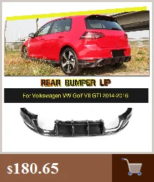 PU Неокрашенный автомобильный передний бампер для VW Golf MK7 standard/GTI/R- автомобильный Стайлинг