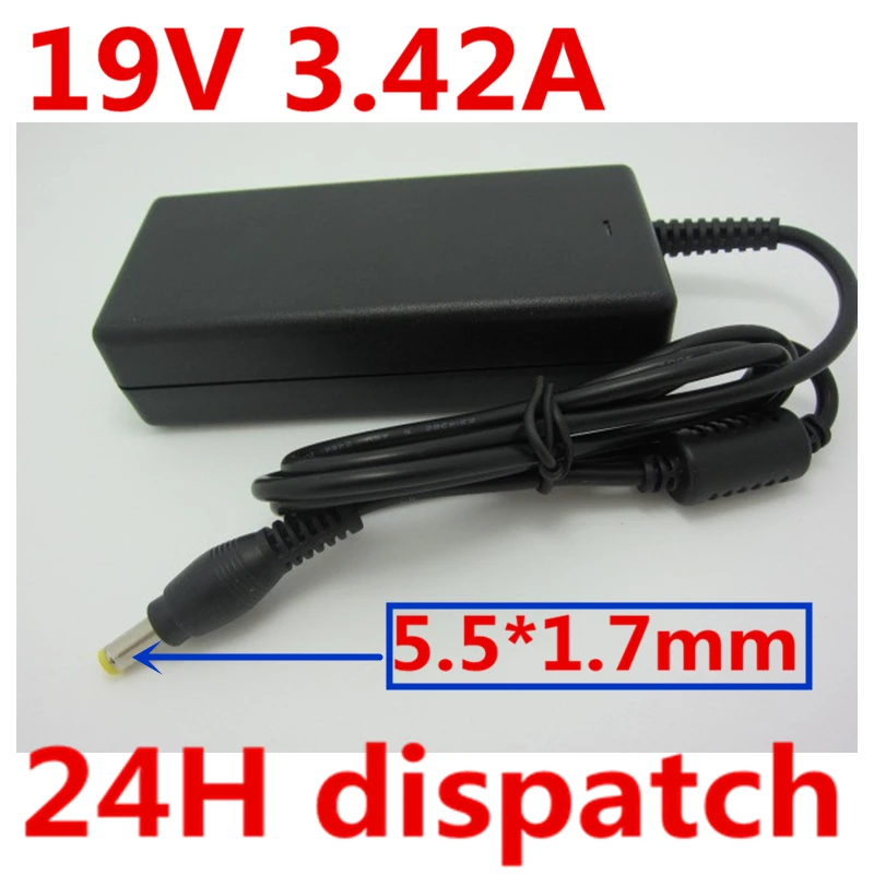HSW 19V 3.42A 5.5*1.7 65W AC DC Adapter Laptop Charger FOR ACER ASPIRE 3680 3690 5720 5920 5315 5738 5738g 5738z | Компьютеры и офис