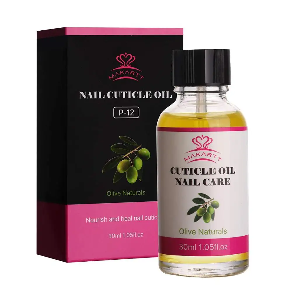 Makartt 30ML Nail Nutrition Oil Bee Naturals Nail Cuticle Oil Non-irritating Milk Odor 5 Mins Fast Absorption Not Greasy - Цвет: Olive Naturals