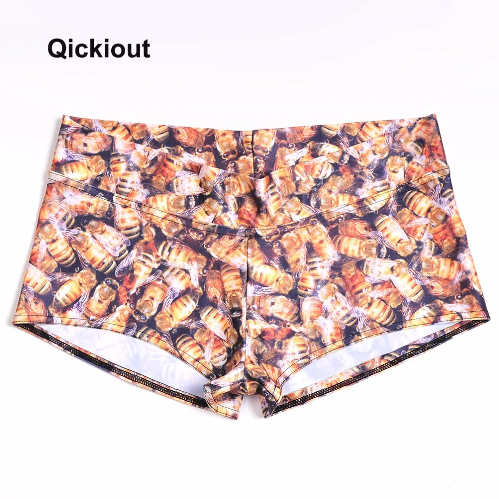 Шорты qickitout, Новинка лета, стиль, короткие женские повседневные шорты с высокой талией, крутые новые шорты с принтом