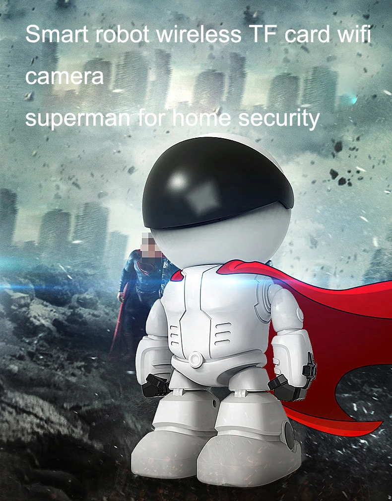 Wireless Robot Camera WIFI IP CCTV Cam Baby Monitor Support P2P Remote Surveillance HD H.264 IR Night Vision for Android or IOS |